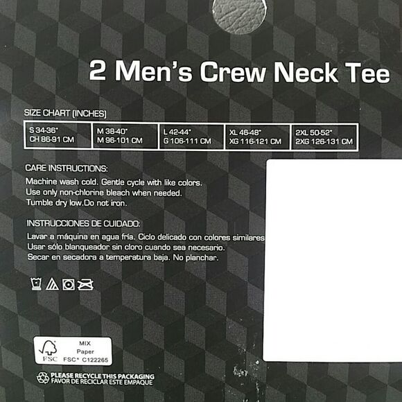 Athletic Works mesh set of 4 men's crew neck tees - Picture 4 of 8